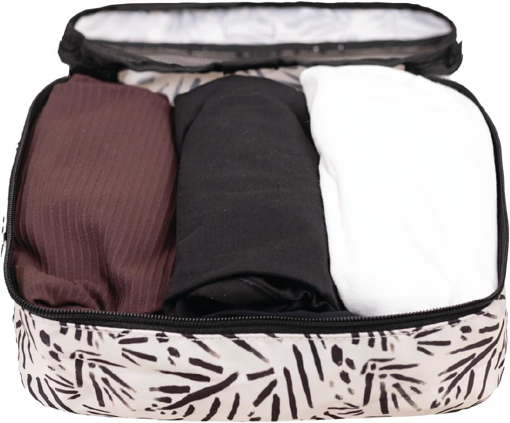 Packing Cubes for Travel, 6-Piece Large Packing Cube Organizer Set for Suitcase, Duffel Bag, Luggage, Multiple Sizes Travel Essentials (Desert Leopard)