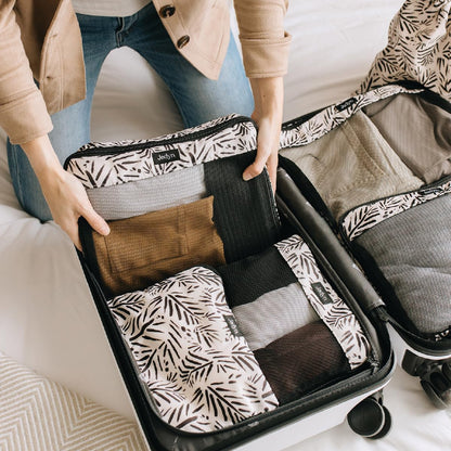 Packing Cubes for Travel, 6-Piece Large Packing Cube Organizer Set for Suitcase, Duffel Bag, Luggage, Multiple Sizes Travel Essentials (Desert Leopard)