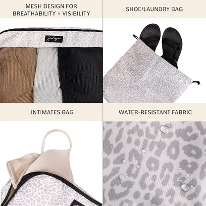 Packing Cubes for Travel, 6-Piece Large Packing Cube Organizer Set for Suitcase, Duffel Bag, Luggage, Multiple Sizes Travel Essentials (Desert Leopard)