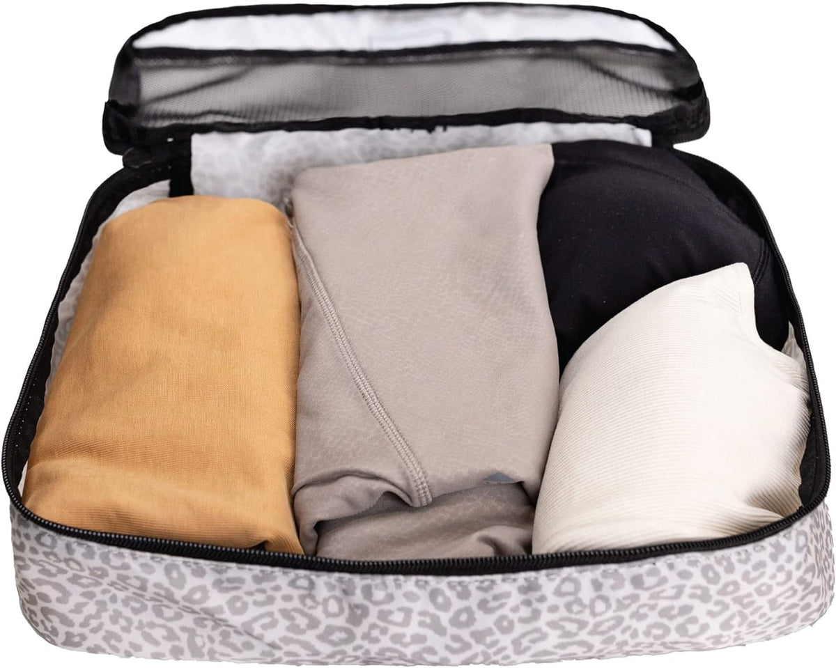 Packing Cubes for Travel, 6-Piece Large Packing Cube Organizer Set for Suitcase, Duffel Bag, Luggage, Multiple Sizes Travel Essentials (Desert Leopard)