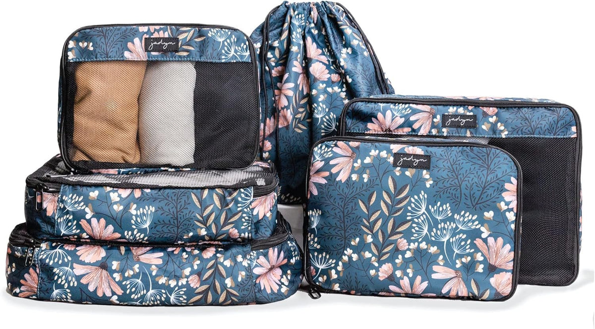 Packing Cubes for Travel, 6-Piece Large Packing Cube Organizer Set for Suitcase, Duffel Bag, Luggage, Multiple Sizes Travel Essentials (Desert Leopard)