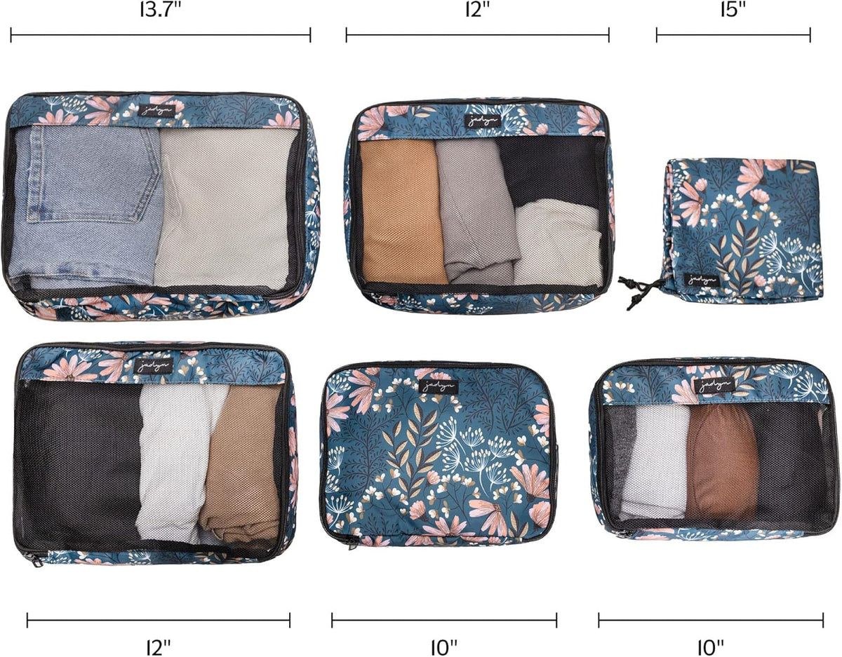 Packing Cubes for Travel, 6-Piece Large Packing Cube Organizer Set for Suitcase, Duffel Bag, Luggage, Multiple Sizes Travel Essentials (Desert Leopard)