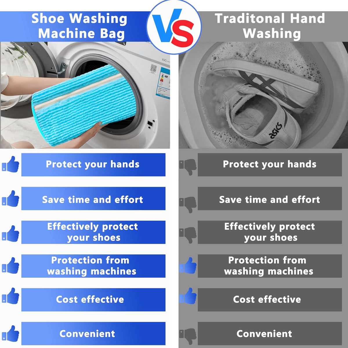 2Pcs Reusable Shoe Washing Machine Bag for Washer and Dryer:Free Up Hands, Prevent Deformation,shoe bag with Zipper Protection Design, Use for all Shoes,Sports Shoes(Yellow)