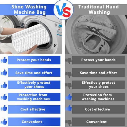 2Pcs Reusable Shoe Washing Machine Bag for Washer and Dryer:Free Up Hands, Prevent Deformation,shoe bag with Zipper Protection Design, Use for all Shoes,Sports Shoes(Yellow)