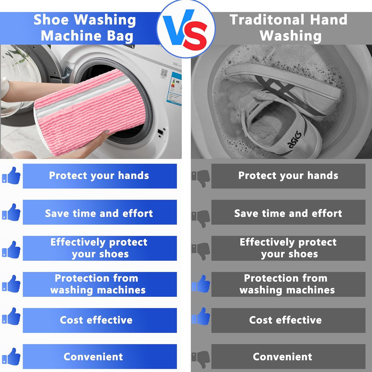 2Pcs Reusable Shoe Washing Machine Bag for Washer and Dryer:Free Up Hands, Prevent Deformation,shoe bag with Zipper Protection Design, Use for all Shoes,Sports Shoes(Yellow)