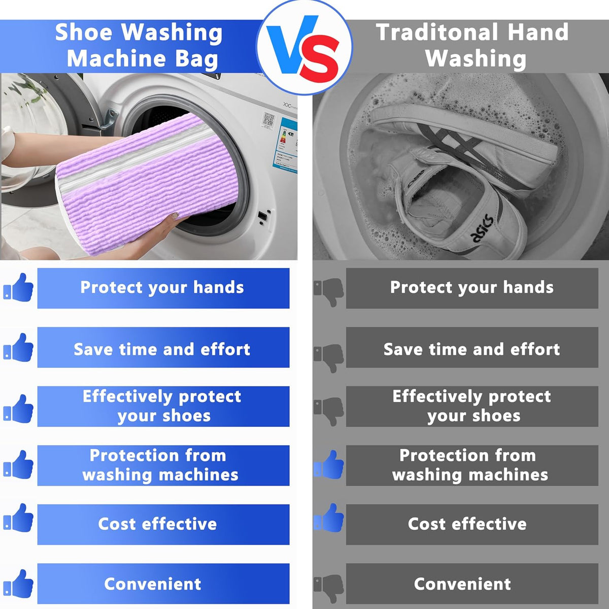 2Pcs Reusable Shoe Washing Machine Bag for Washer and Dryer:Free Up Hands, Prevent Deformation,shoe bag with Zipper Protection Design, Use for all Shoes,Sports Shoes(Yellow)