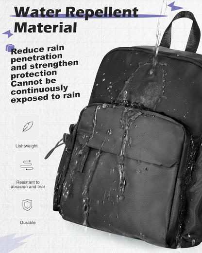 Sling Crossbody Bag for Men Women, Tactical Backpack Shoulder Daypack Mini Anti-Theft Motorcycle Chest Bags, Small One Strap Backpack for Casual Travel Hiking Outdoor Sports Off White