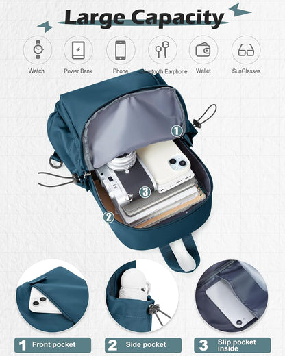 Sling Crossbody Bag for Men Women, Tactical Backpack Shoulder Daypack Mini Anti-Theft Motorcycle Chest Bags, Small One Strap Backpack for Casual Travel Hiking Outdoor Sports Off White