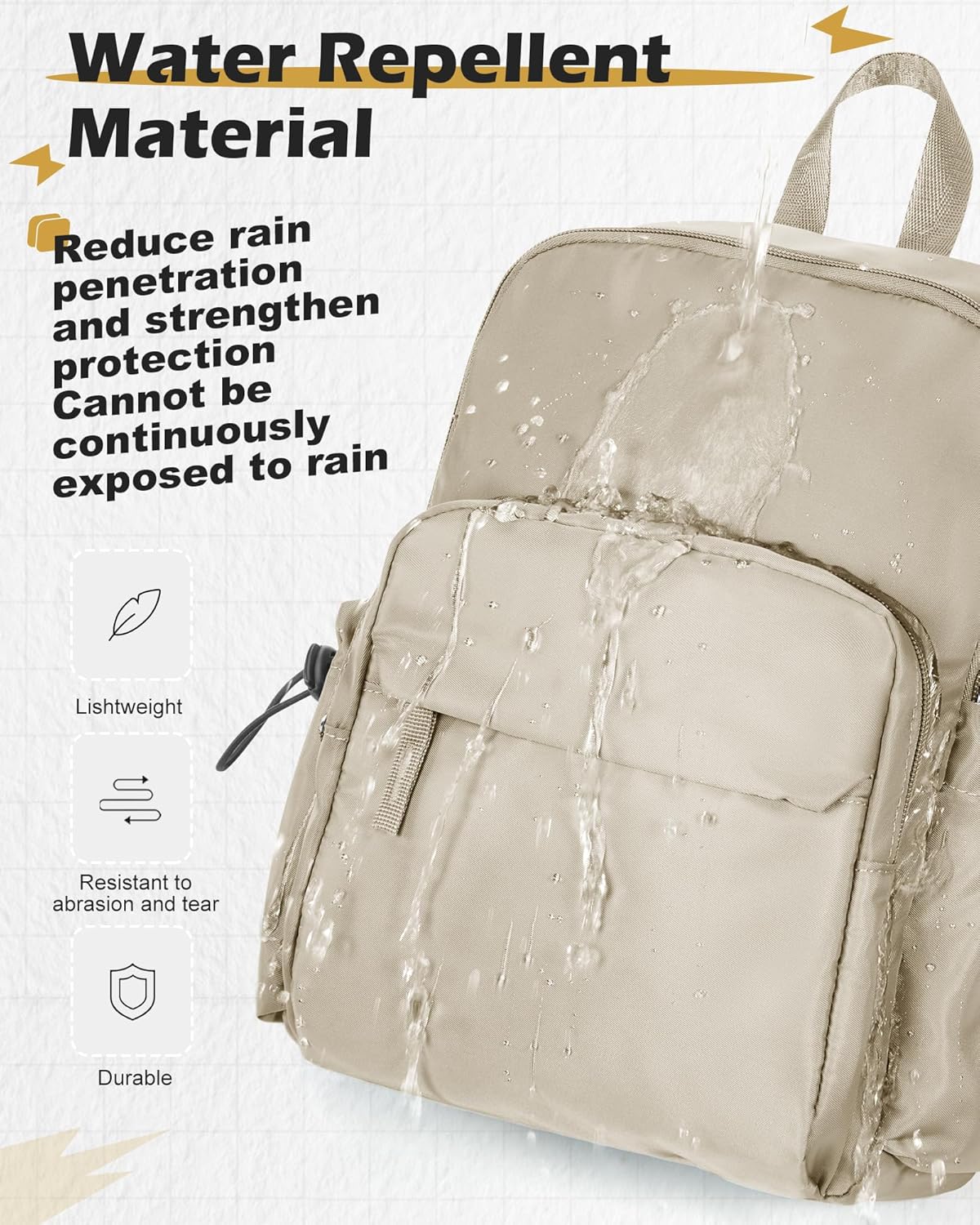 Sling Crossbody Bag for Men Women, Tactical Backpack Shoulder Daypack Mini Anti-Theft Motorcycle Chest Bags, Small One Strap Backpack for Casual Travel Hiking Outdoor Sports Off White