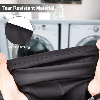 2 Pack Heavy Duty Large Laundry Bag 28x45 inch Extra Hamper Bag Dirty Clothes Organizer Drawstring Cloth Laundry Bag for Travel Camp Home College Dorm Drying Do Not Exceed 176℉ Black