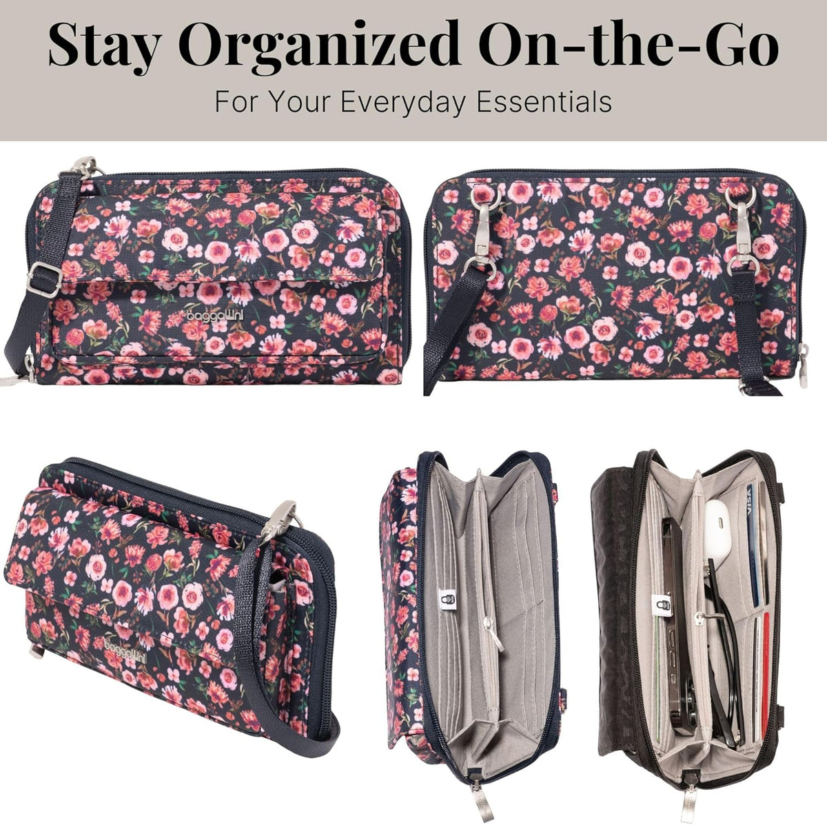 Rfid Phone Wallet Crossbody