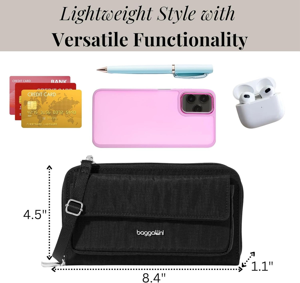 Rfid Phone Wallet Crossbody