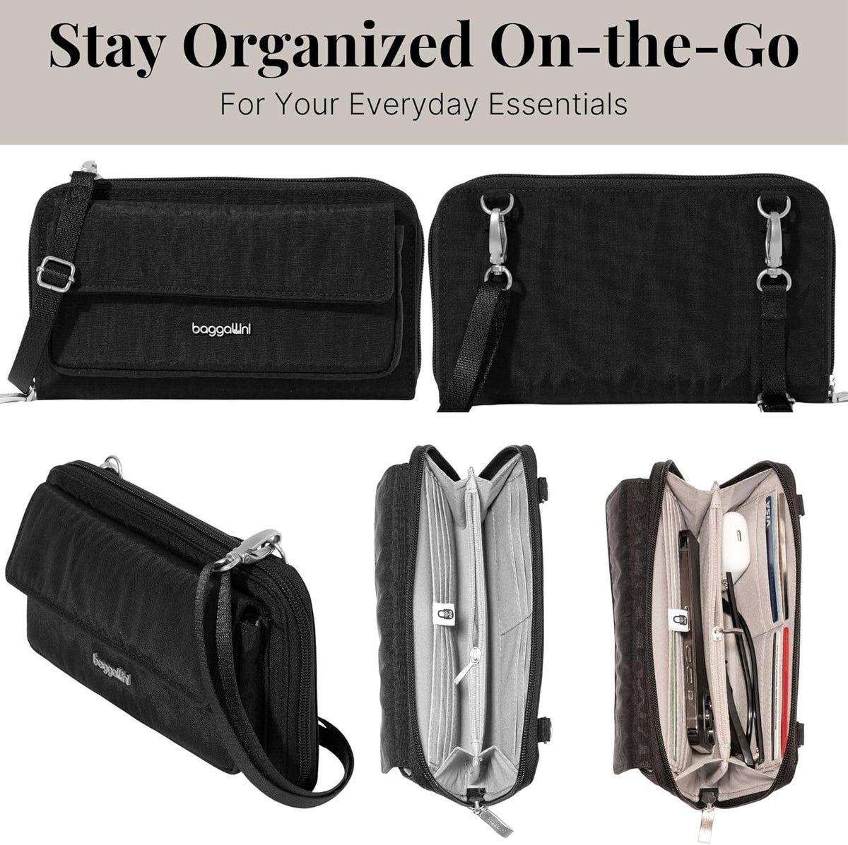 Rfid Phone Wallet Crossbody