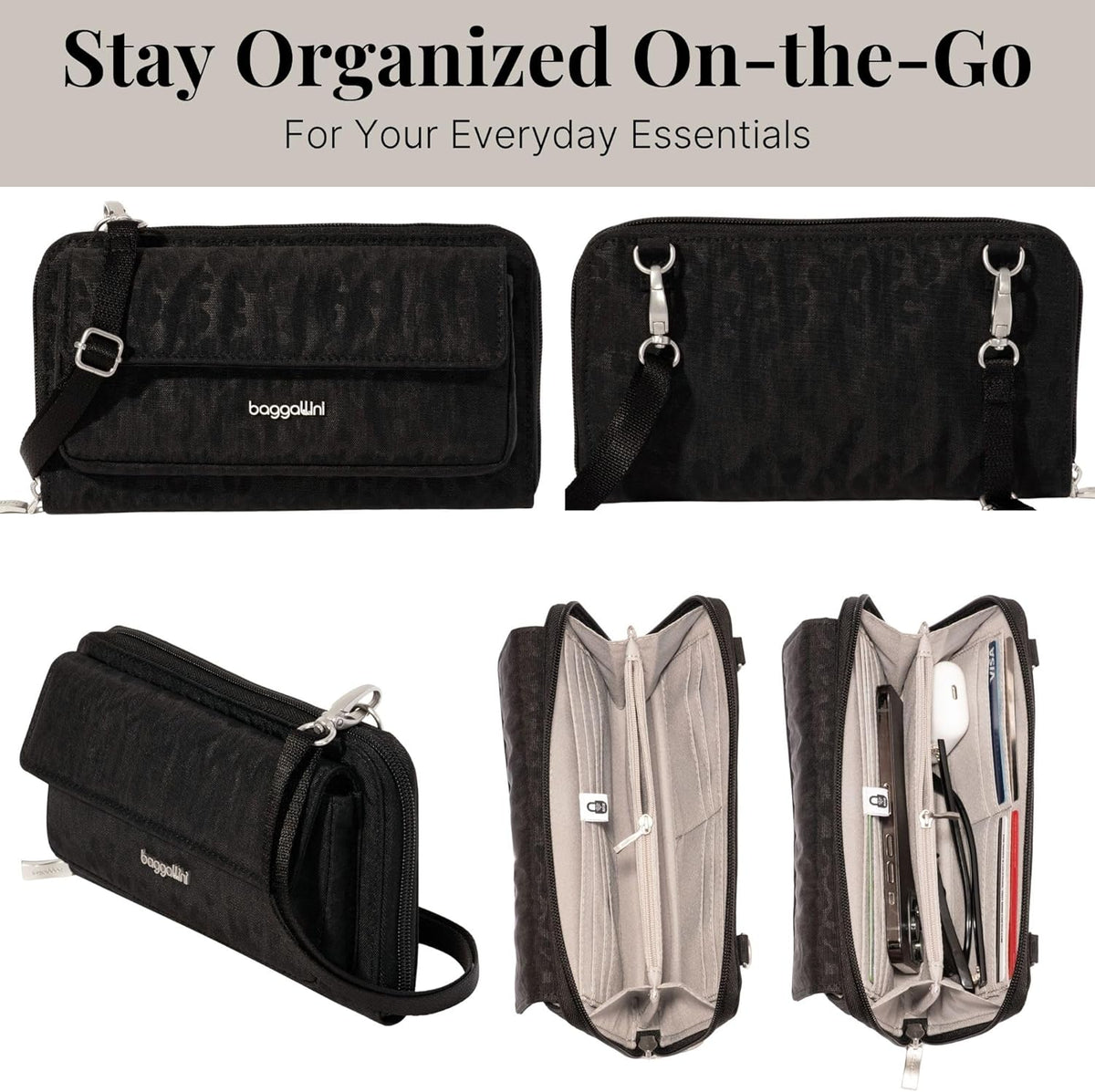 Rfid Phone Wallet Crossbody