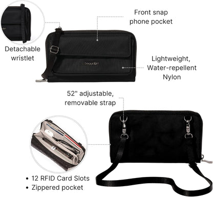 Rfid Phone Wallet Crossbody
