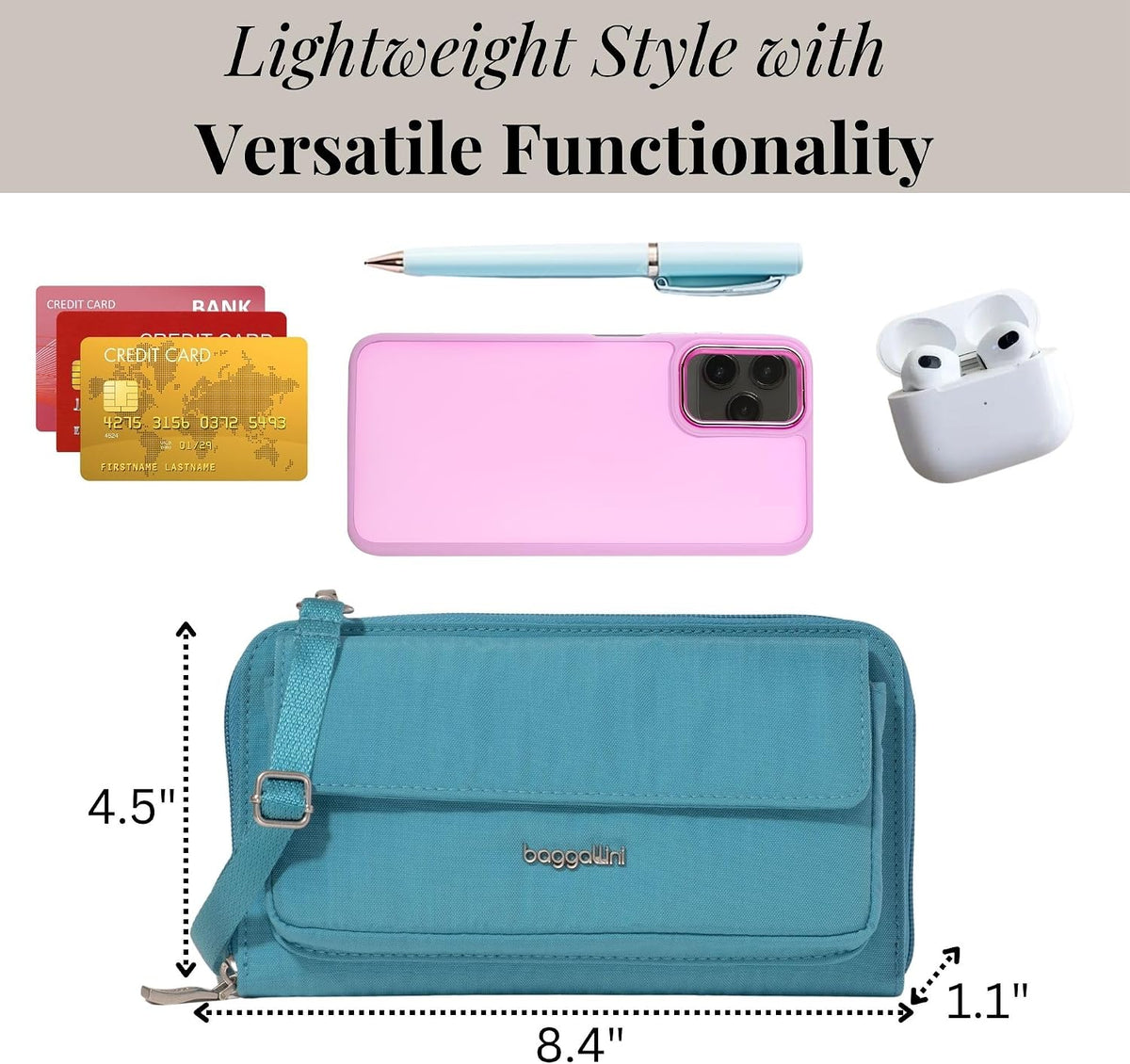 Rfid Phone Wallet Crossbody