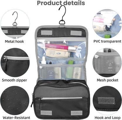 8 Set Expandable Compression Packing Cubes for Suitcases Travel Essentials Carry On Waterproof Storage Bag With Dry And Wet Separation Dark Blue