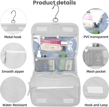 8 Set Expandable Compression Packing Cubes for Suitcases Travel Essentials Carry On Waterproof Storage Bag With Dry And Wet Separation Dark Blue