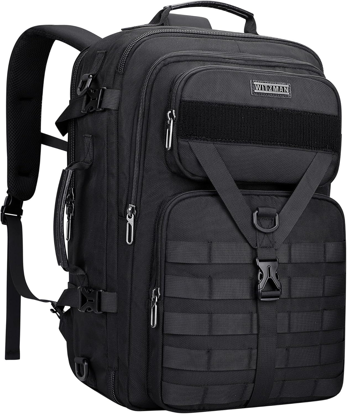 Travel Backpack for Men 45L Convertible Bag Fits 17" Laptop | Large Nylon Carry on Luggage Bag, 3 in 1 Laptop Backpack Airline Approved, For Weekend Getaway, Overnight Trip, B688 Green