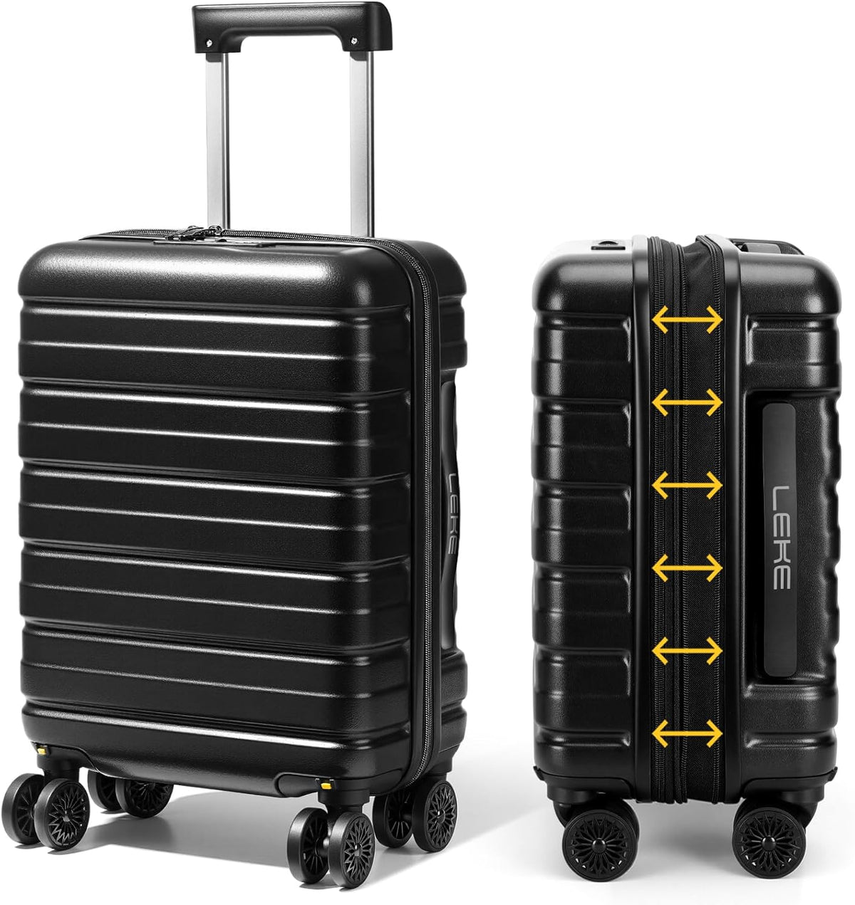 16 Inch Underseat Carry On Luggage Airline Approved, Hard Shell Suitcase with TSA Lock, Lightweight Spinner Wheels Durable ABS Compact Carry-On for Travel Weekend Trips Men Women, Blue