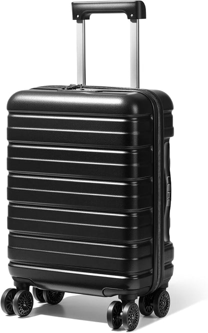16 Inch Underseat Carry On Luggage Airline Approved, Hard Shell Suitcase with TSA Lock, Lightweight Spinner Wheels Durable ABS Compact Carry-On for Travel Weekend Trips Men Women, Blue