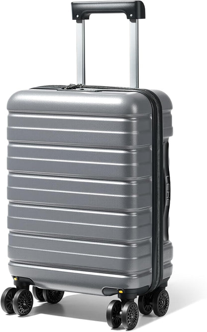 16 Inch Underseat Carry On Luggage Airline Approved, Hard Shell Suitcase with TSA Lock, Lightweight Spinner Wheels Durable ABS Compact Carry-On for Travel Weekend Trips Men Women, Blue