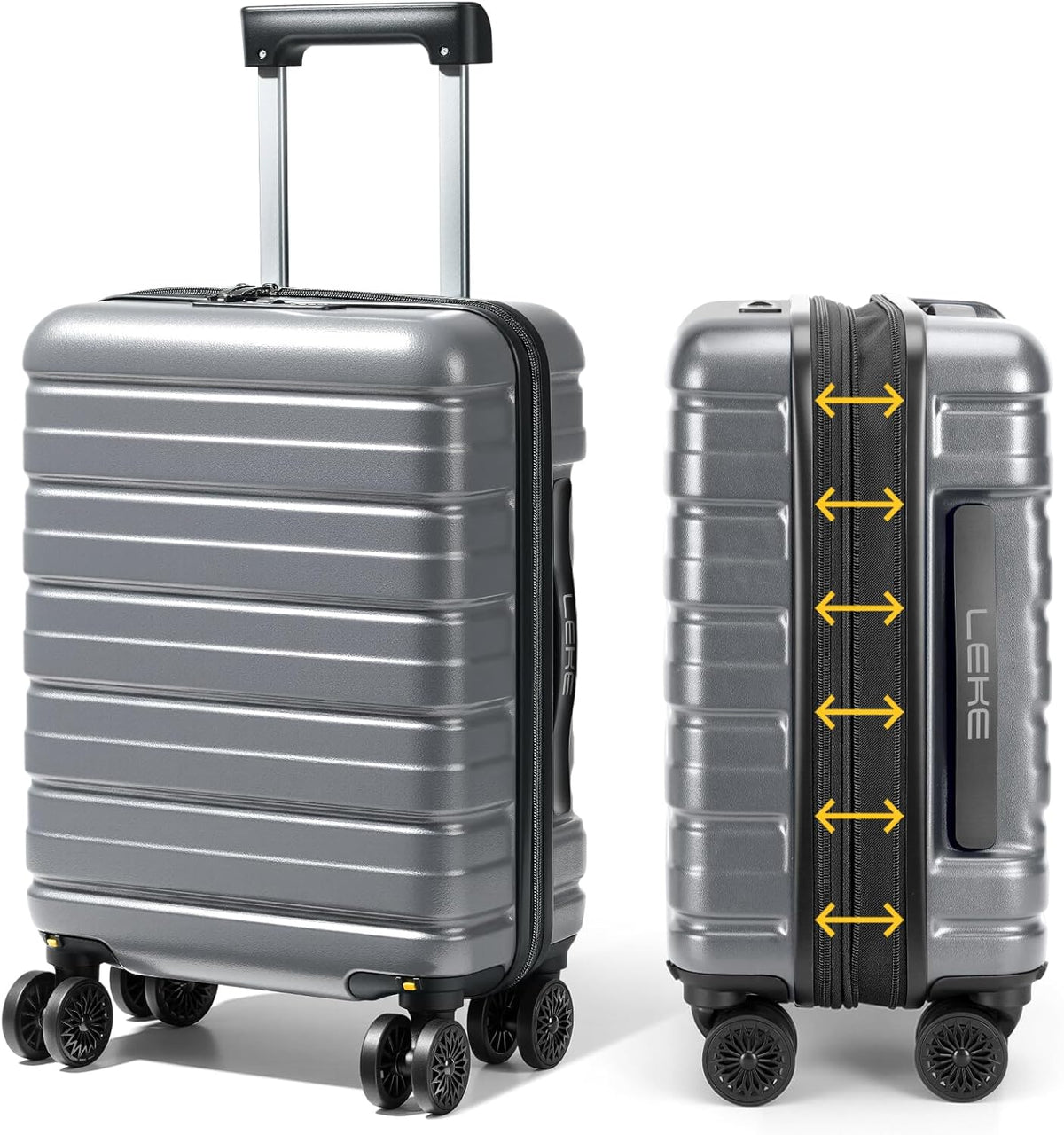 16 Inch Underseat Carry On Luggage Airline Approved, Hard Shell Suitcase with TSA Lock, Lightweight Spinner Wheels Durable ABS Compact Carry-On for Travel Weekend Trips Men Women, Blue
