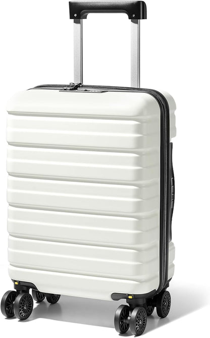 16 Inch Underseat Carry On Luggage Airline Approved, Hard Shell Suitcase with TSA Lock, Lightweight Spinner Wheels Durable ABS Compact Carry-On for Travel Weekend Trips Men Women, Blue