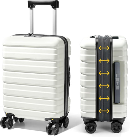 16 Inch Underseat Carry On Luggage Airline Approved, Hard Shell Suitcase with TSA Lock, Lightweight Spinner Wheels Durable ABS Compact Carry-On for Travel Weekend Trips Men Women, Blue