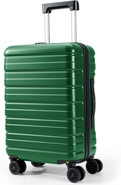 16 Inch Underseat Carry On Luggage Airline Approved, Hard Shell Suitcase with TSA Lock, Lightweight Spinner Wheels Durable ABS Compact Carry-On for Travel Weekend Trips Men Women, Blue