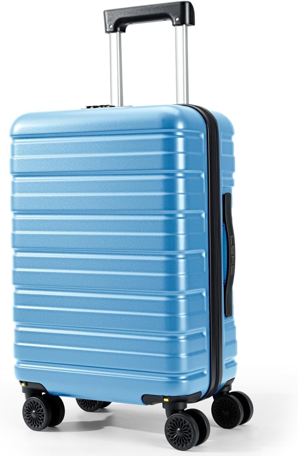 16 Inch Underseat Carry On Luggage Airline Approved, Hard Shell Suitcase with TSA Lock, Lightweight Spinner Wheels Durable ABS Compact Carry-On for Travel Weekend Trips Men Women, Blue