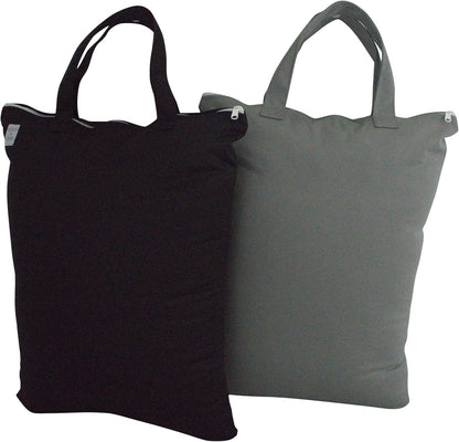 Wet Bags for Baby | Travel | Cloth Diapers | Swimsuits and Towel | Wet Dry Bag for Breast Pump Parts, Gym, Yoga | Water & Odor Resistant (Blue&Gray)