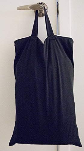 Wet Bags for Baby | Travel | Cloth Diapers | Swimsuits and Towel | Wet Dry Bag for Breast Pump Parts, Gym, Yoga | Water & Odor Resistant (Blue&Gray)