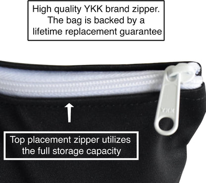 Wet Bags for Baby | Travel | Cloth Diapers | Swimsuits and Towel | Wet Dry Bag for Breast Pump Parts, Gym, Yoga | Water & Odor Resistant (Blue&Gray)