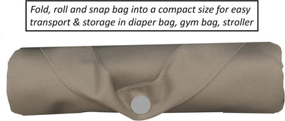 Wet Bags for Baby | Travel | Cloth Diapers | Swimsuits and Towel | Wet Dry Bag for Breast Pump Parts, Gym, Yoga | Water & Odor Resistant (Blue&Gray)