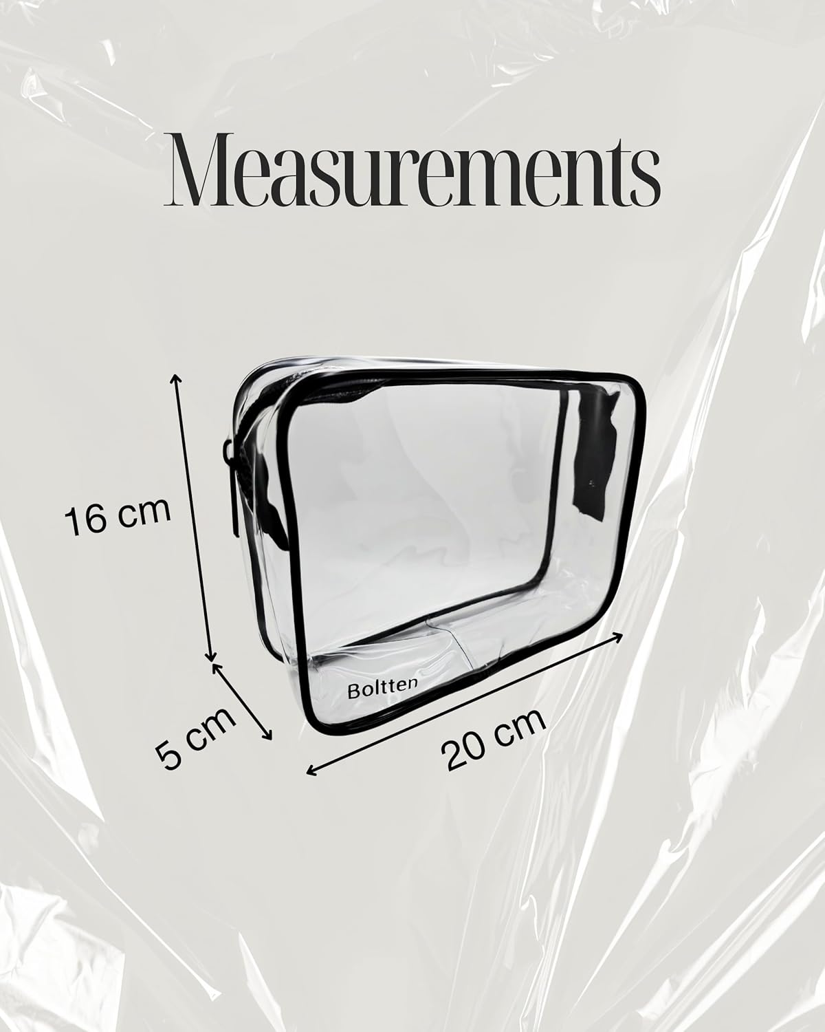TSA Approved Clear Toiletry Bag 2-Pack, Quart Size Travel Cosmetic & Makeup Bags, Carry-On Airport Compliant