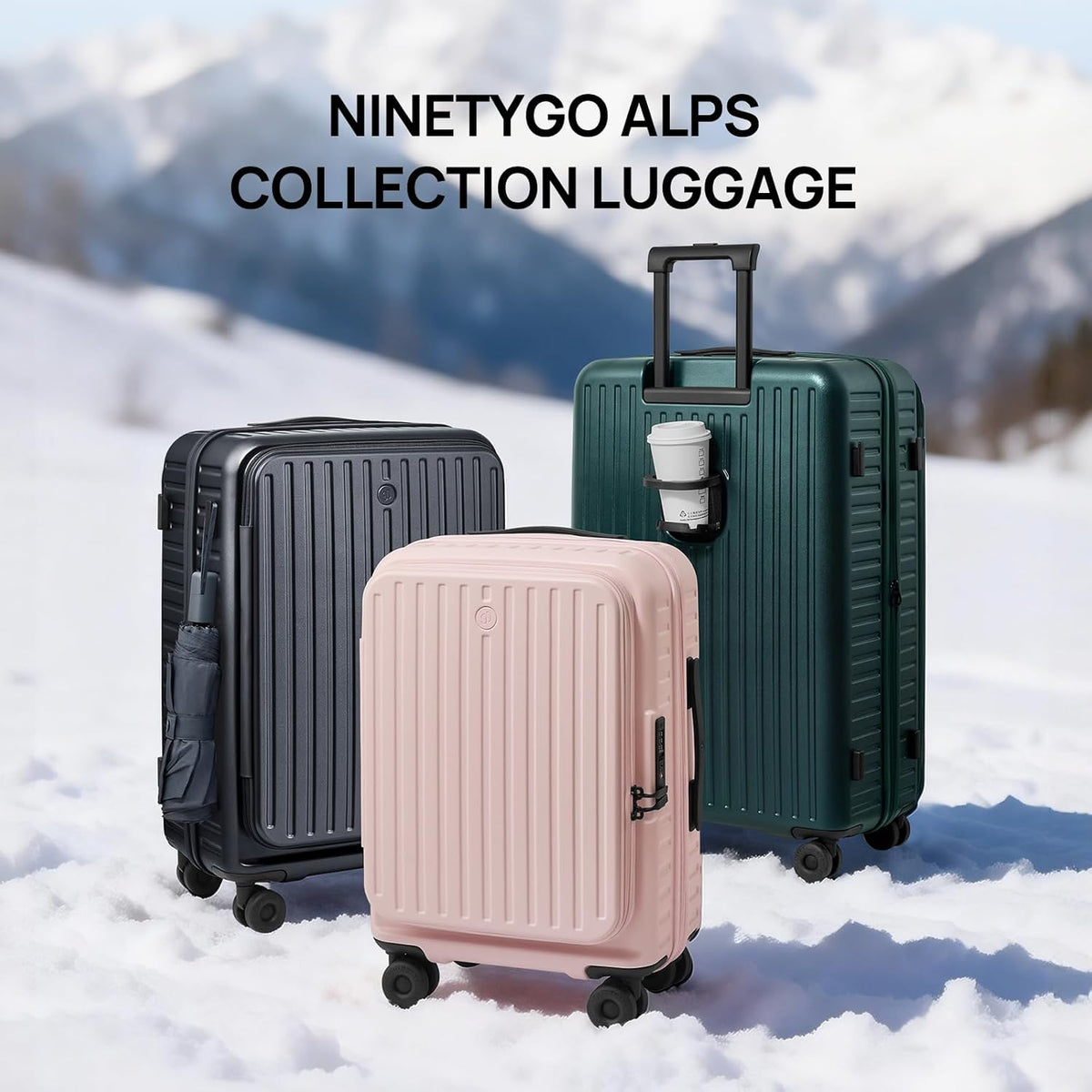 Carry On Luggage 22x14x9 Airline Approved, Top Opening Luggage 20 Inch Suitcase, Expandable, PC Hard Shell, Larger Capacity Carryon, TSA Lock, 360° Spinner Wheels (Black, HBP)