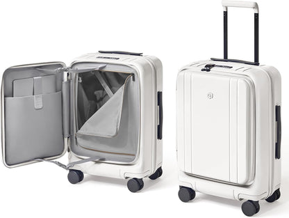 Carry On Luggage 22x14x9 Airline Approved, Top Opening Luggage 20 Inch Suitcase, Expandable, PC Hard Shell, Larger Capacity Carryon, TSA Lock, 360° Spinner Wheels (Black, HBP)