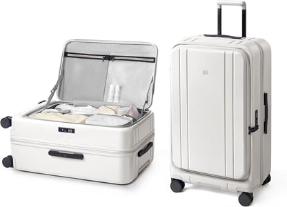 Carry On Luggage 22x14x9 Airline Approved, Top Opening Luggage 20 Inch Suitcase, Expandable, PC Hard Shell, Larger Capacity Carryon, TSA Lock, 360° Spinner Wheels (Black, HBP)