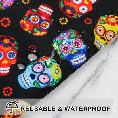 Baby Cloth Diaper Wet/Dry Bags, 2 Pack With Two Zippered Pockets, Waterproof Washable Reusable for Travel, Beach, Pool, Gym, Swimsuits or Wet Clothes, L0113