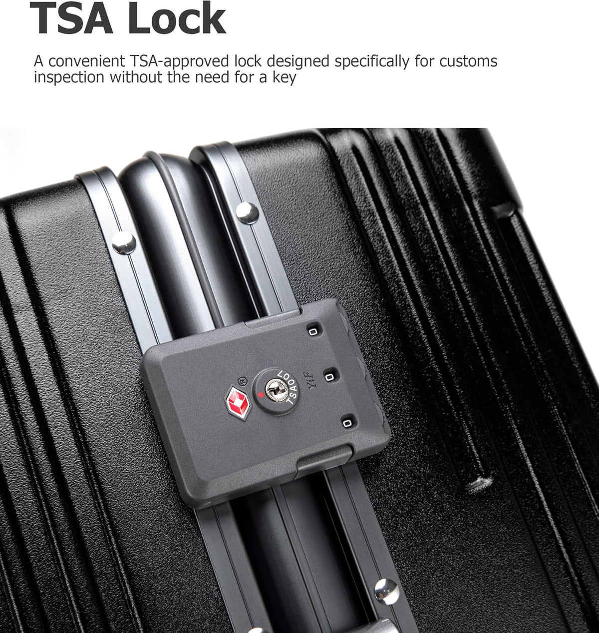 PC Hardside Carry On Luggage, Aluminum Frame, TSA Lock, Cup Holder | USB port, phone holder and spinner wheels keep essentials reachable for airport and business trips