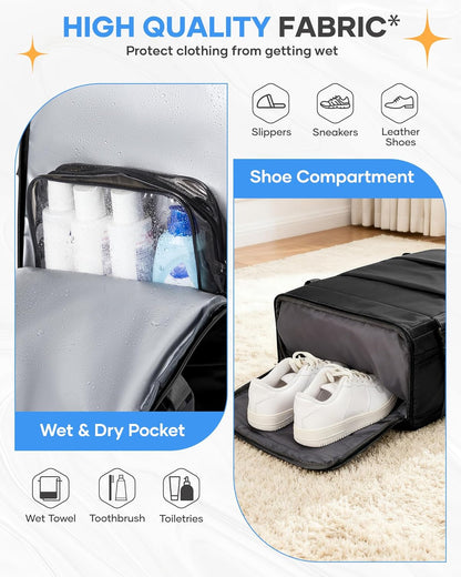 Travel Backpack Carry On Backpack Personal Item Travel Bag Mochila De Viaje Carry On Backpack For Airplanes Traveling Backpack For Women Gym Backpacks College Backpacks Sapphire Blue - Colors B