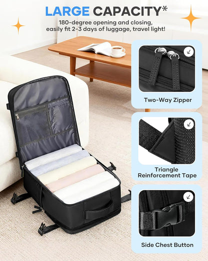 Travel Backpack Carry On Backpack Personal Item Travel Bag Mochila De Viaje Carry On Backpack For Airplanes Traveling Backpack For Women Gym Backpacks College Backpacks Sapphire Blue - Colors B