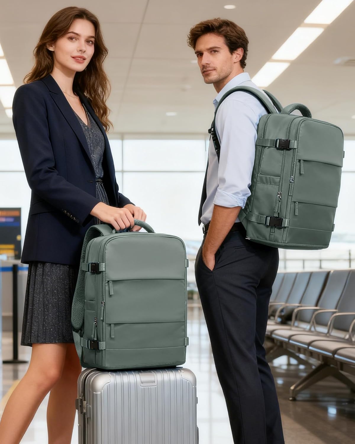 Travel Backpack Carry On Backpack Personal Item Travel Bag Mochila De Viaje Carry On Backpack For Airplanes Traveling Backpack For Women Gym Backpacks College Backpacks Sapphire Blue - Colors B