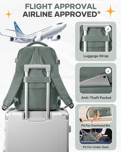 Travel Backpack Carry On Backpack Personal Item Travel Bag Mochila De Viaje Carry On Backpack For Airplanes Traveling Backpack For Women Gym Backpacks College Backpacks Sapphire Blue - Colors B