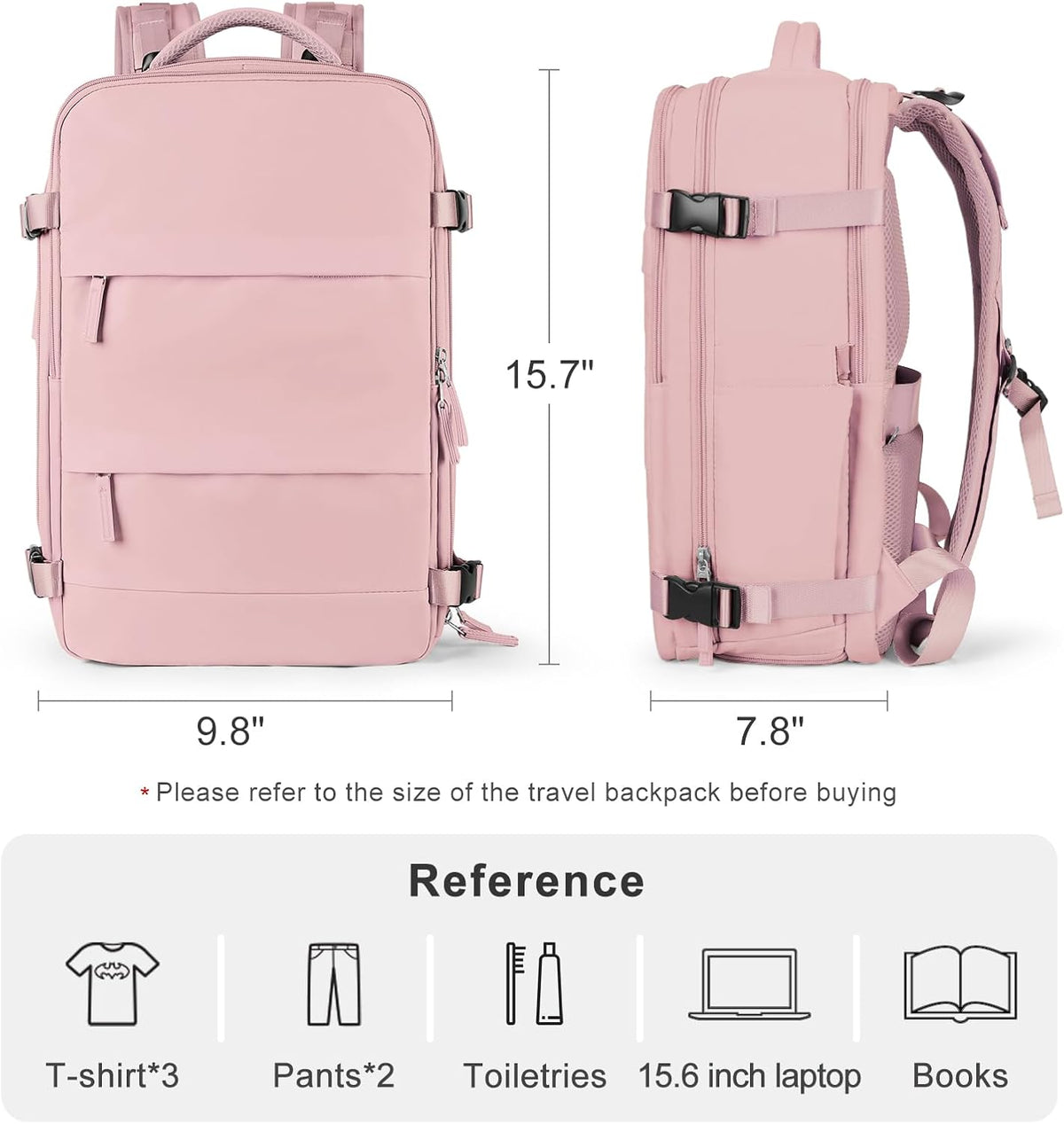 Travel Backpack Carry On Backpack Personal Item Travel Bag Mochila De Viaje Carry On Backpack For Airplanes Traveling Backpack For Women Gym Backpacks College Backpacks Sapphire Blue - Colors B