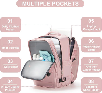 Travel Backpack Carry On Backpack Personal Item Travel Bag Mochila De Viaje Carry On Backpack For Airplanes Traveling Backpack For Women Gym Backpacks College Backpacks Sapphire Blue - Colors B