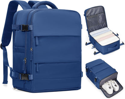 Travel Backpack Carry On Backpack Personal Item Travel Bag Mochila De Viaje Carry On Backpack For Airplanes Traveling Backpack For Women Gym Backpacks College Backpacks Sapphire Blue - Colors B