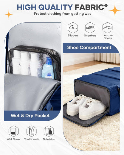 Travel Backpack Carry On Backpack Personal Item Travel Bag Mochila De Viaje Carry On Backpack For Airplanes Traveling Backpack For Women Gym Backpacks College Backpacks Sapphire Blue - Colors B