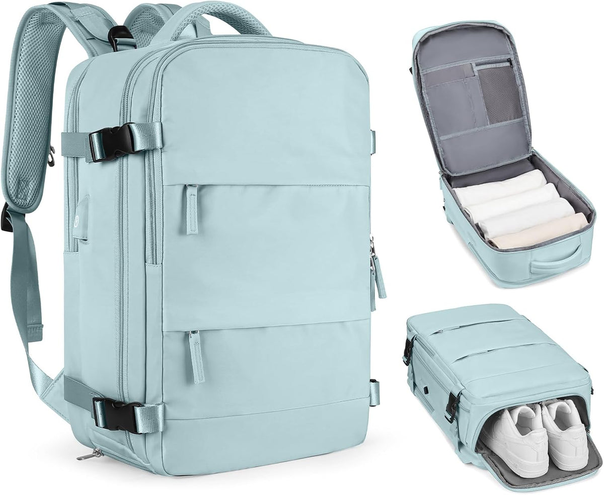 Travel Backpack Carry On Backpack Personal Item Travel Bag Mochila De Viaje Carry On Backpack For Airplanes Traveling Backpack For Women Gym Backpacks College Backpacks Sapphire Blue - Colors B